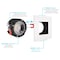 Luxrite 4 Inch Square LED Recessed Downlight 5 CCT Options 2700K-5000K 15W 1100LM Dimmable White/Black Trim LR24950 LR24968-1PK - alternate 5